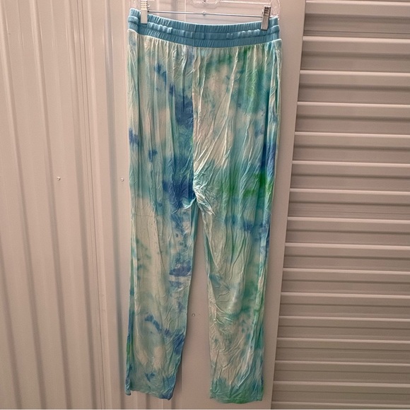 Little Sleepies Pajama Pants-2 pair Womens-LARGE Tidepool and Purple Watercolor - Picture 6 of 14